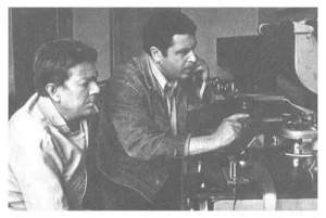 1979. Уладзімір Караткевіч на кінастудыі Беларусьфільм