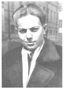 1952. Уладзімір Караткевіч, студэнт трэцяга курса Кіеўскага дзяржаўнага універсітэта імя Шаўчэнкі